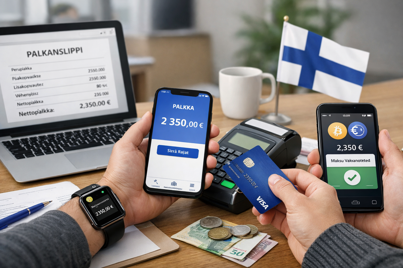 Palkanmaksu uusilla maksutavoilla 