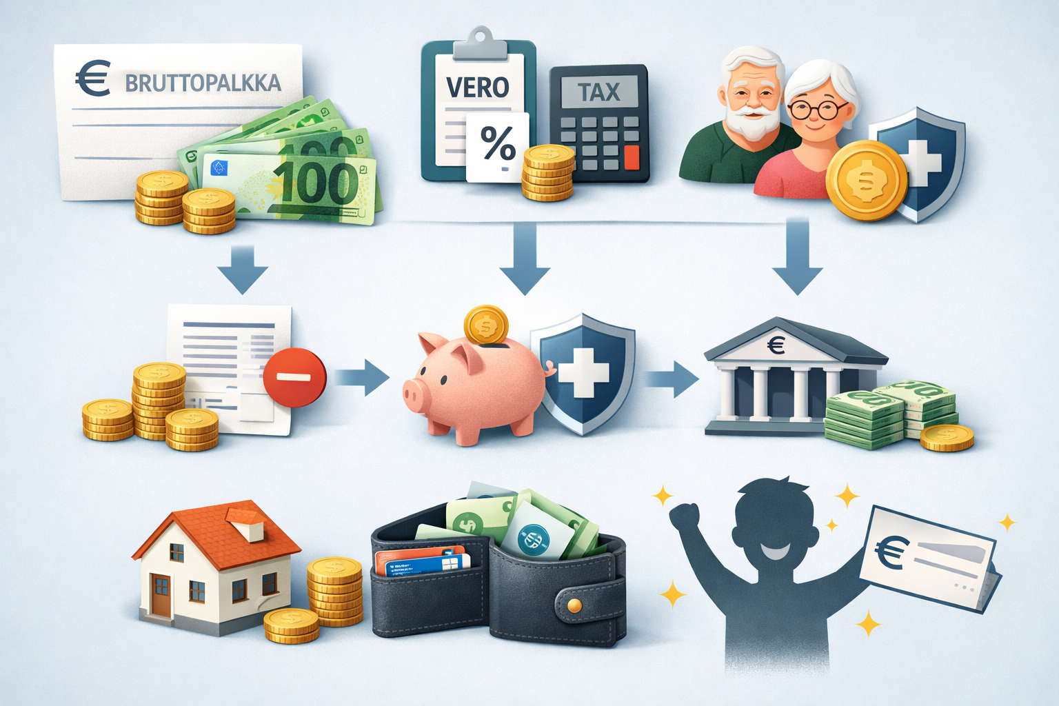 Kuinka verotus toimii palkanlaskennassa?